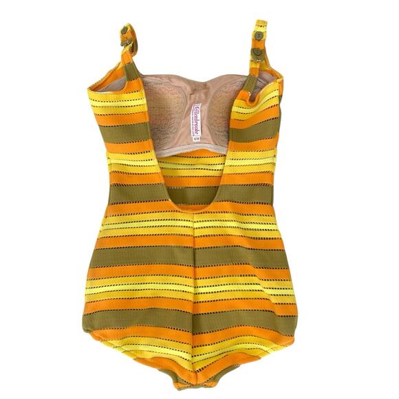 Vintage Glenbrooke Pin-Up One Piece Swimsuit, Deadstock, Size M/L - Picture 2 of 6